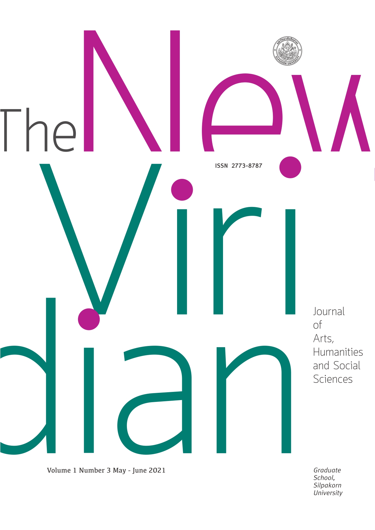 					View Vol. 1 No. 3 (2021): The New Viridian Journal of Arts, Humanities and Social Sciences ( May – June  2021)
				