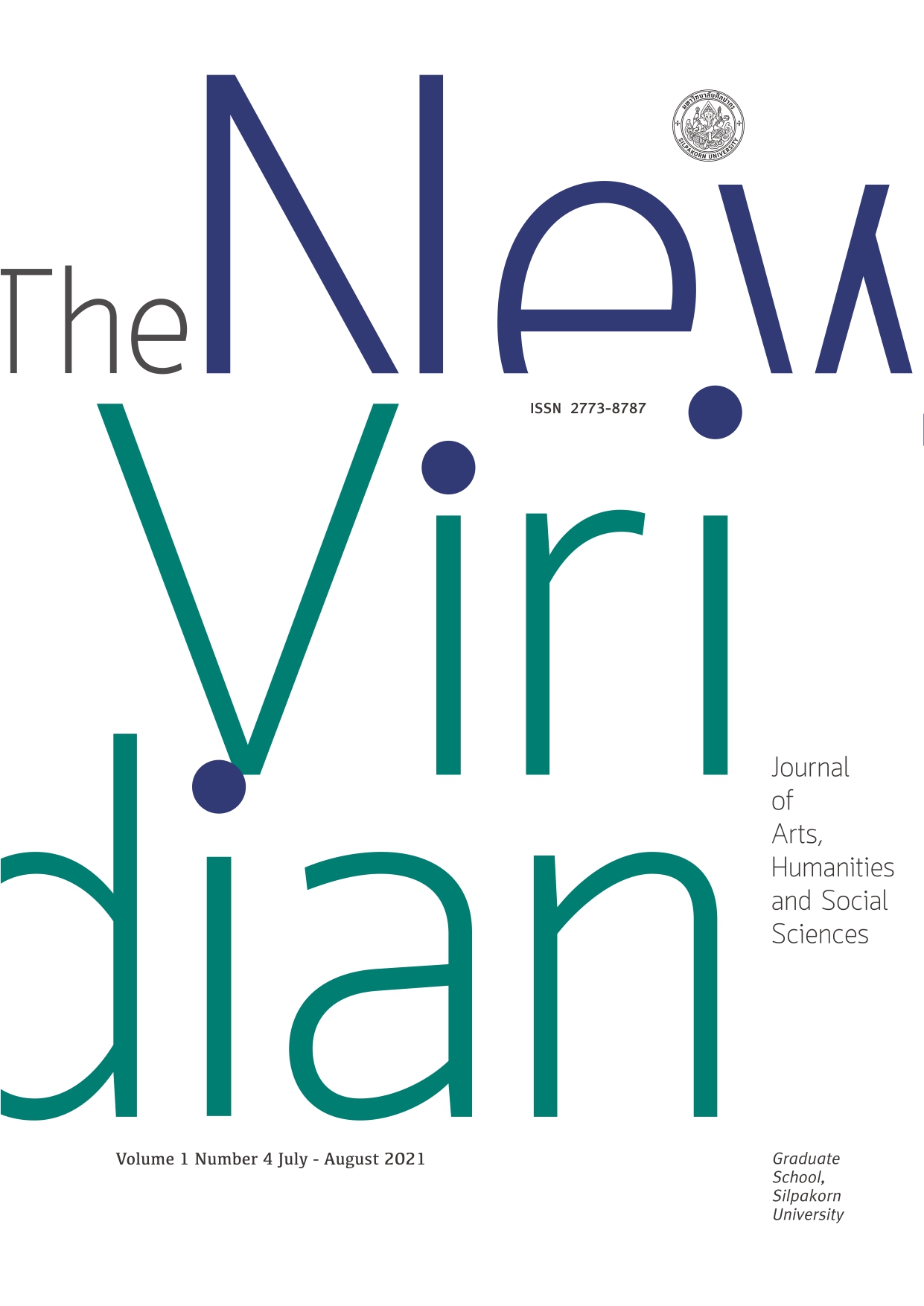 					View Vol. 1 No. 4 (2021): The New Viridian Journal of Arts, Humanities and Social Sciences ( July – August  2021)
				