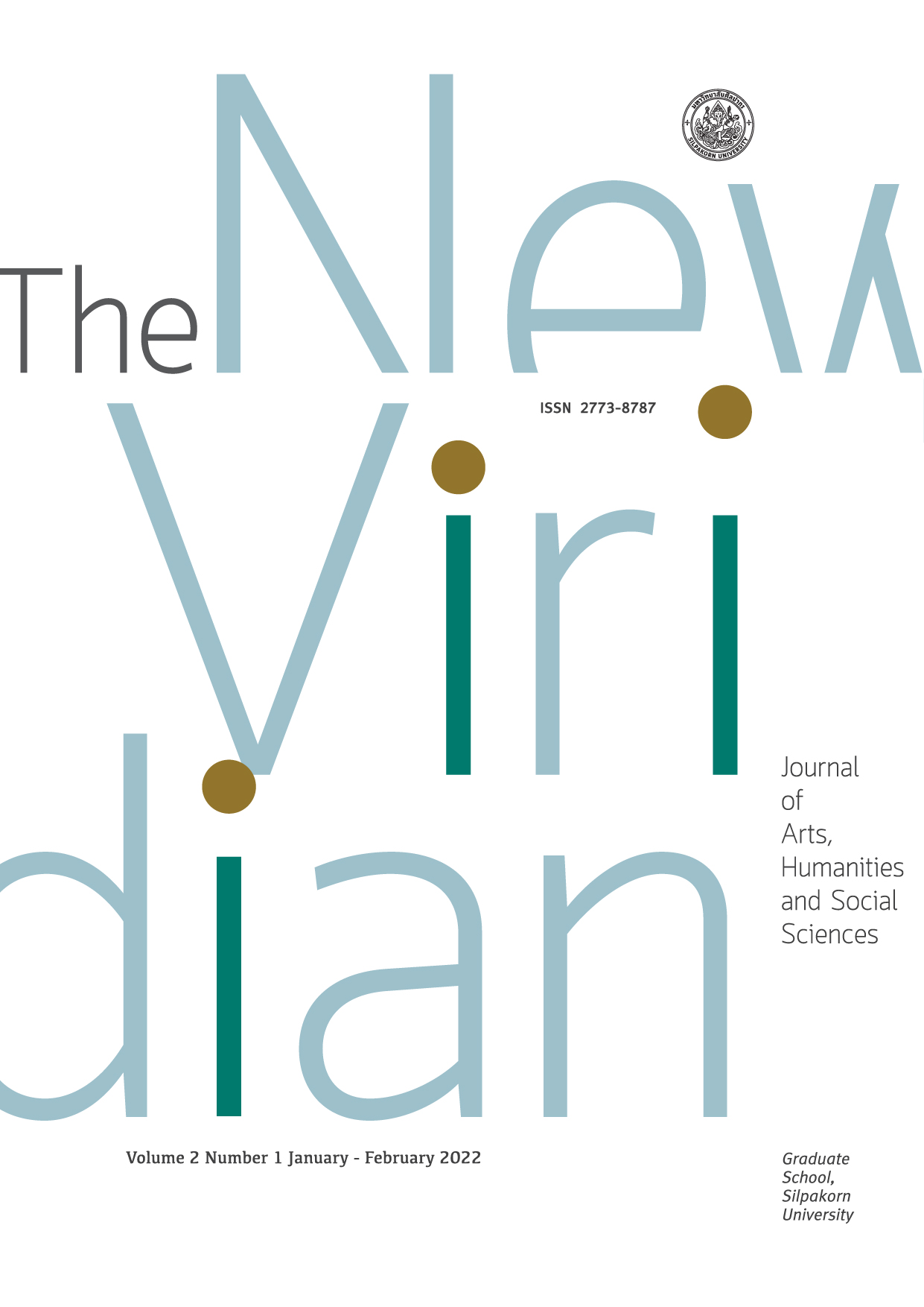 					View Vol. 2 No. 1 (2022): The New Viridian Journal of Arts, Humanities and Social Sciences ( January – February 2022)
				