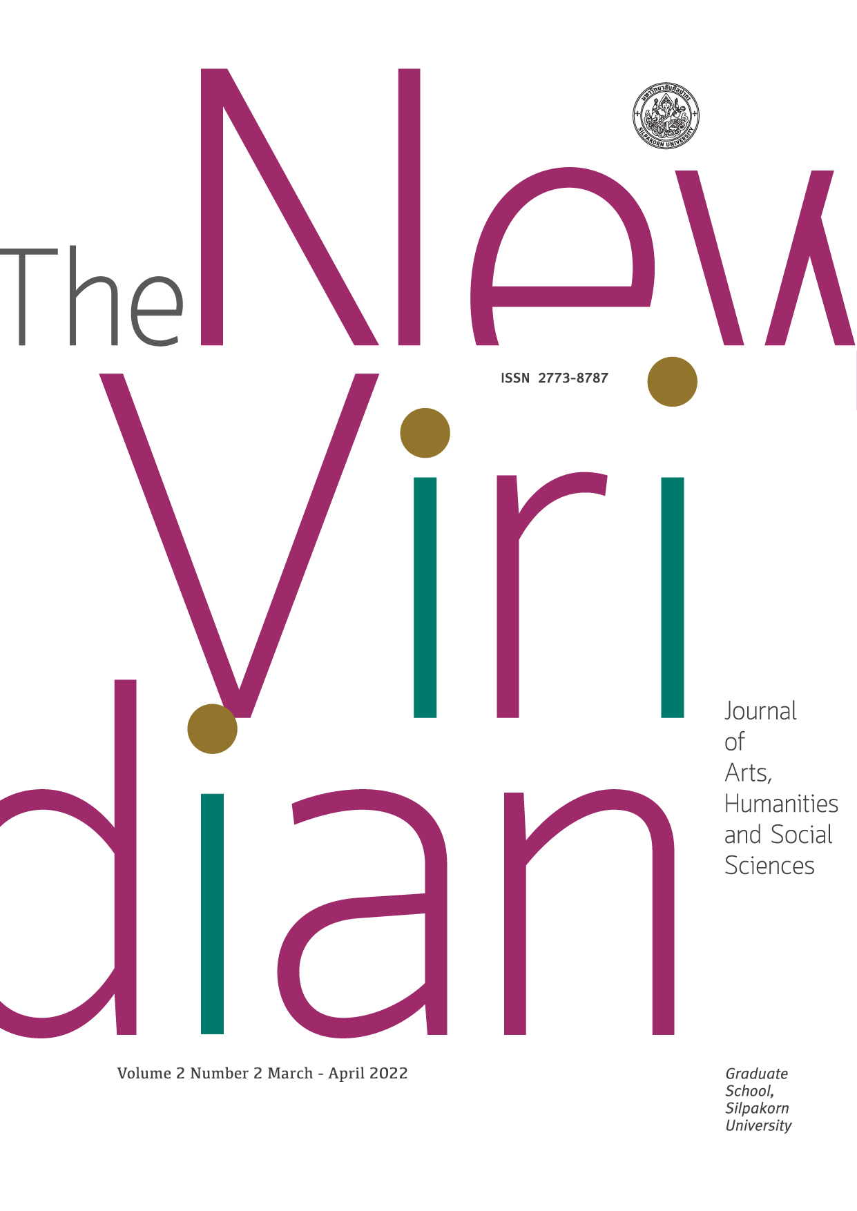 					View Vol. 2 No. 2 (2022): The New Viridian Journal of Arts, Humanities and Social Sciences ( March – April 2022)
				
