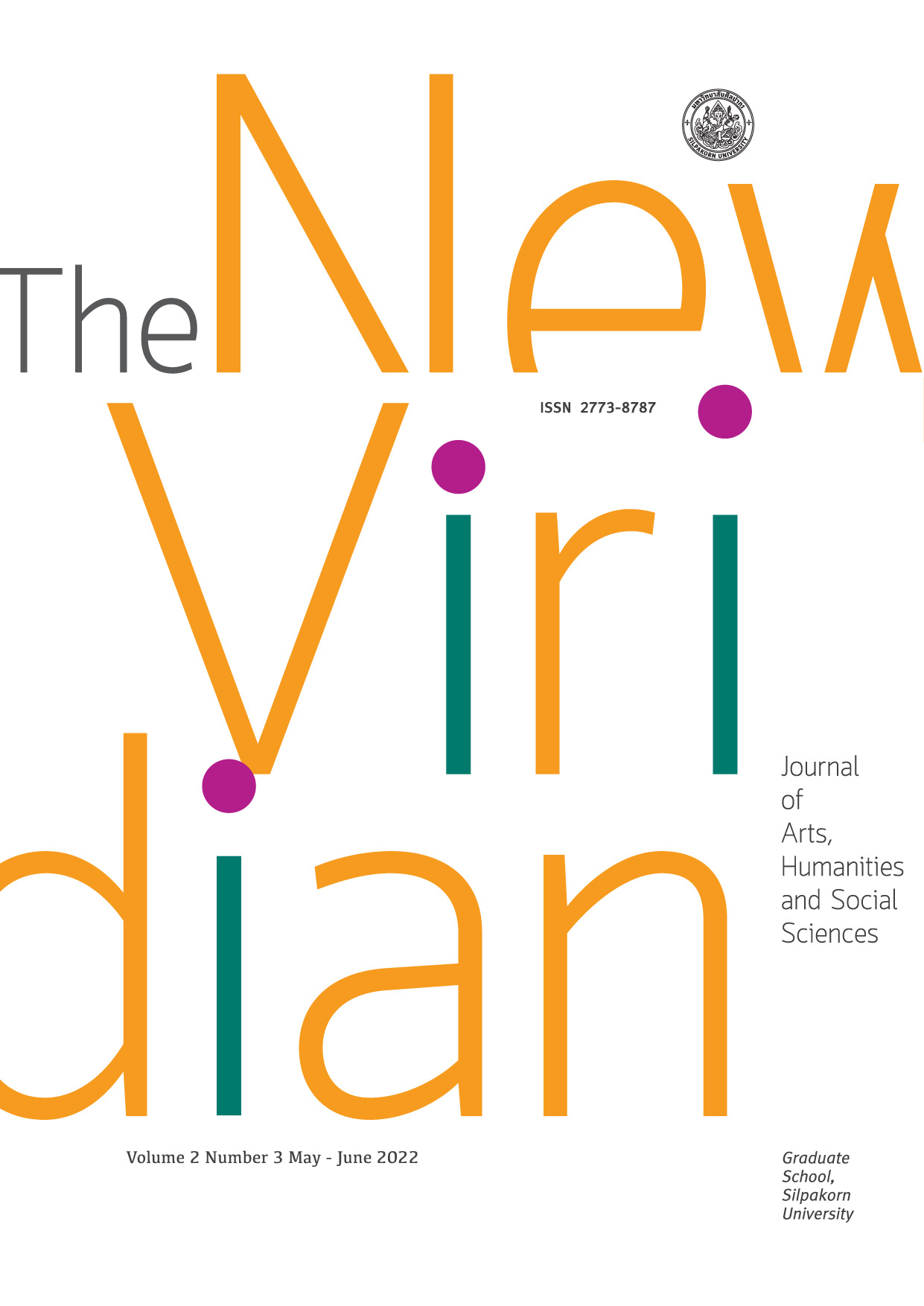 					View Vol. 2 No. 3 (2022): The New Viridian Journal of Arts, Humanities and Social Sciences ( May – June 2022)
				