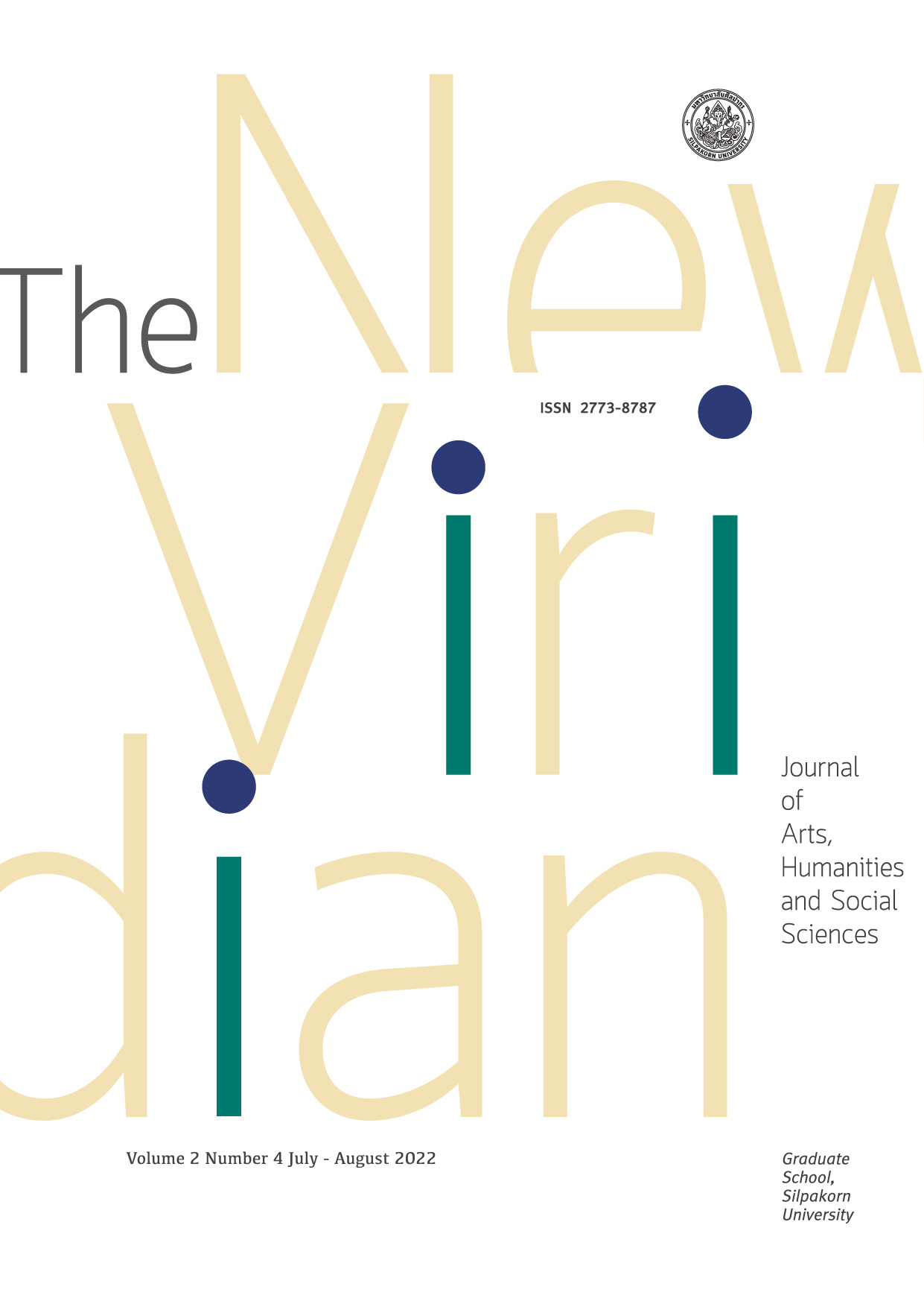 					View Vol. 2 No. 4 (2022): The New Viridian Journal of Arts, Humanities and Social Sciences ( July – August 2022)
				