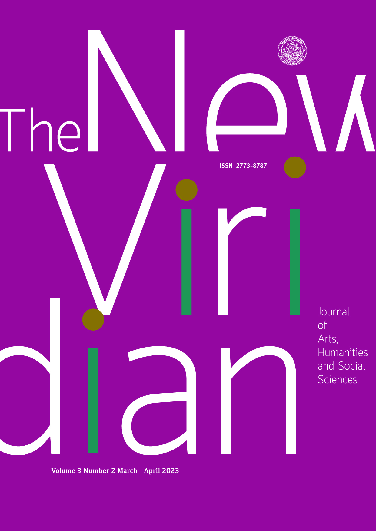 					View Vol. 3 No. 2 (2023): The New Viridian Journal of Arts, Humanities and Social Sciences ( March – April 2023)
				